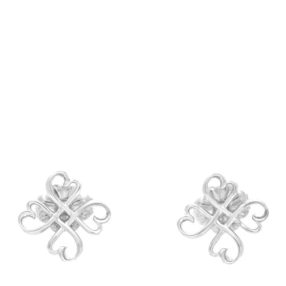 Tiffany Sterling Silver Paloma Picasso Loving Hearts Earrings 1 of 4
