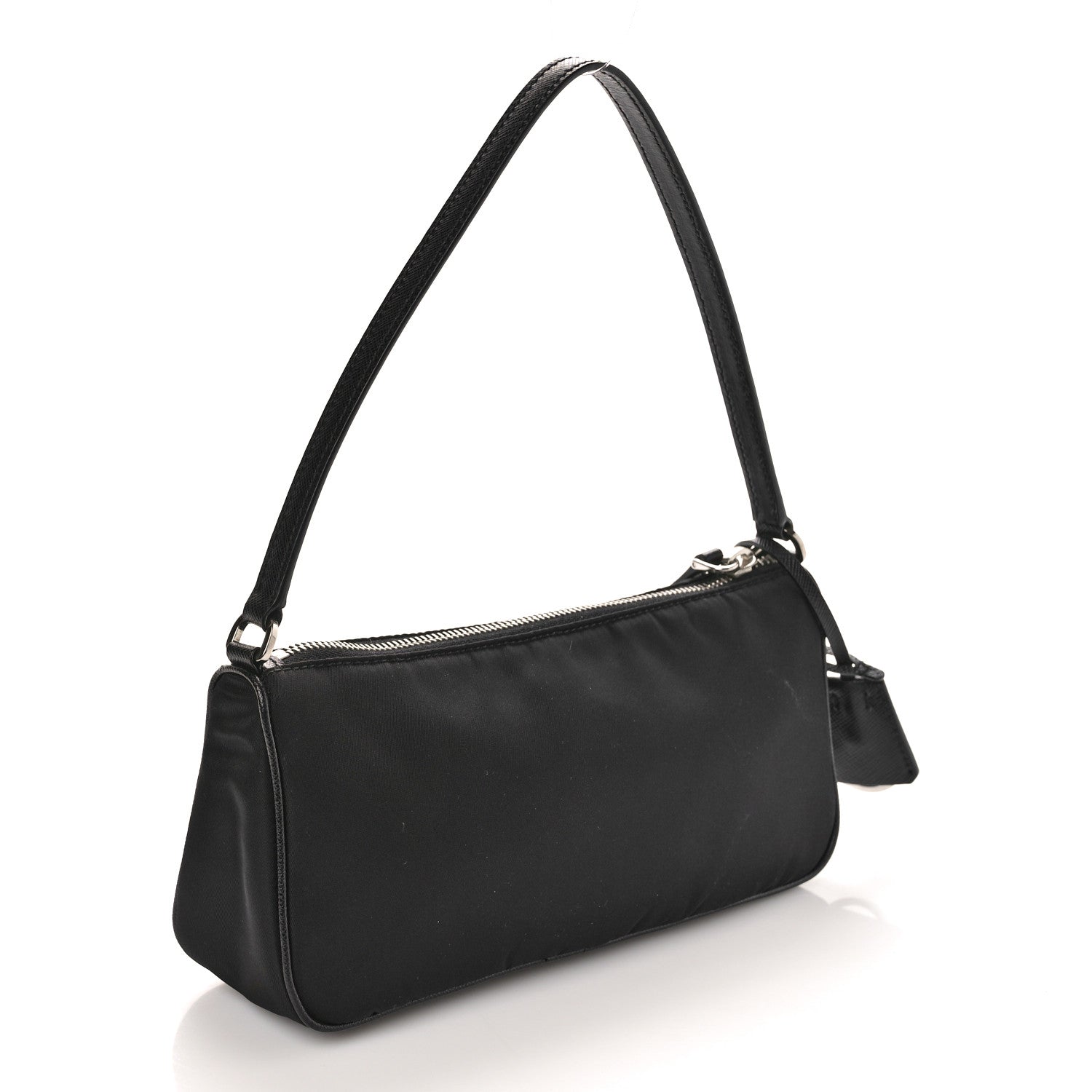 Prada Nylon Saffiano Mini Re-Edition 2005 Bag Black 3 of 10
