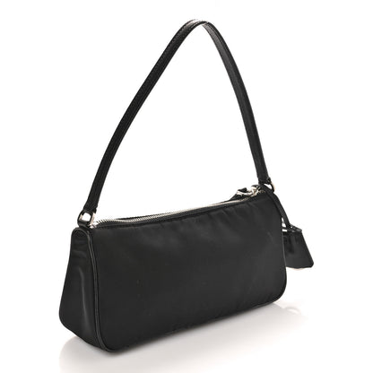 Prada Nylon Saffiano Mini Re-Edition 2005 Bag Black 3 of 10