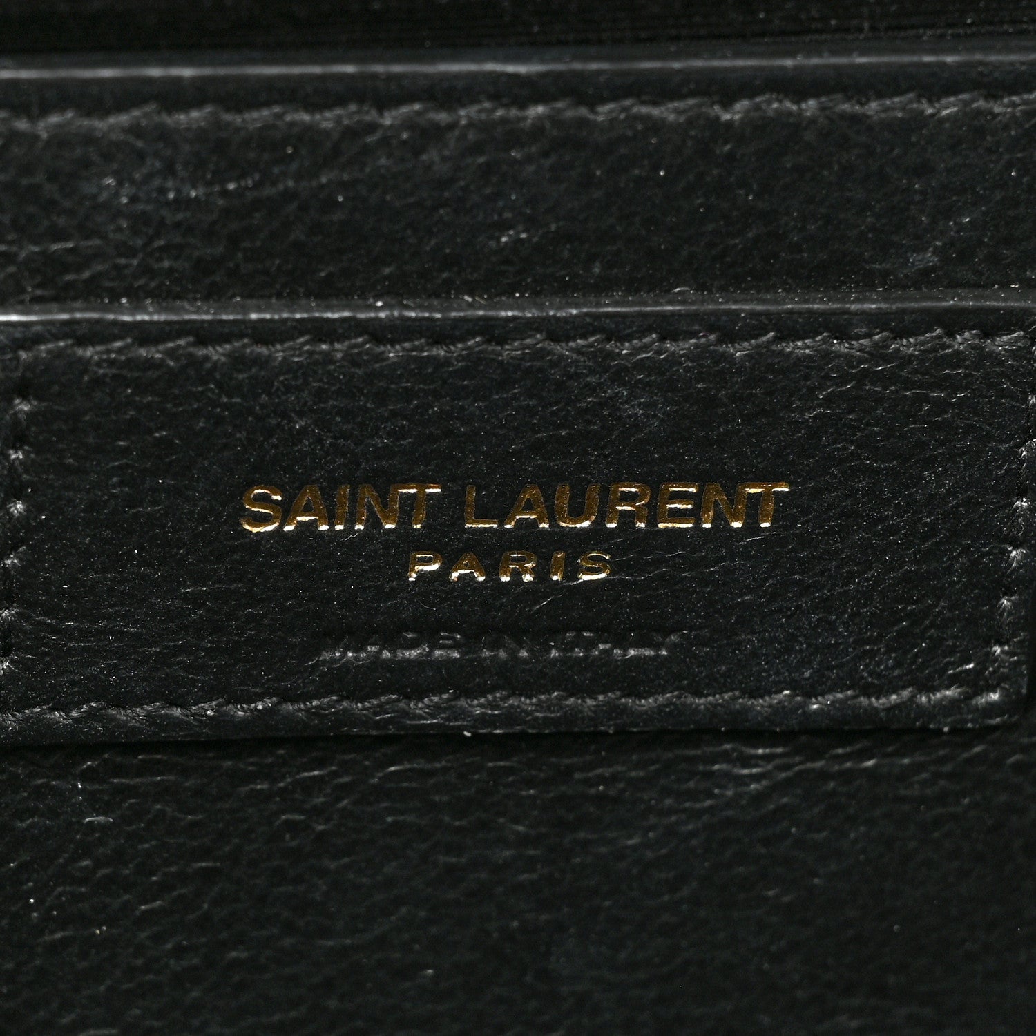 Saint Laurent Calfskin Crocodile Embossed Medium Classic Monogram Kate Tassel Satchel Dark Beige 6 of 10