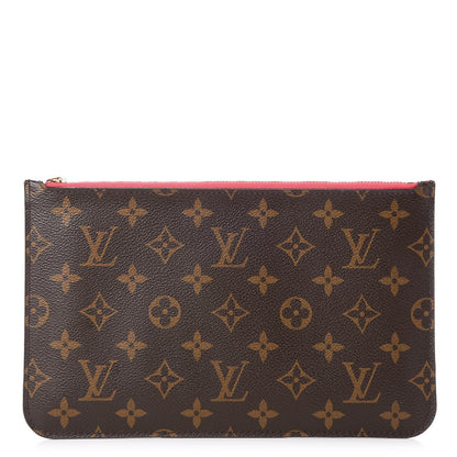 Louis Vuitton Monogram Neverfull MM GM Pochette Pink 1 of 7