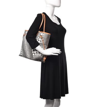 Louis Vuitton Monogram Kusama Waves Neverfull MM White 2 of 10