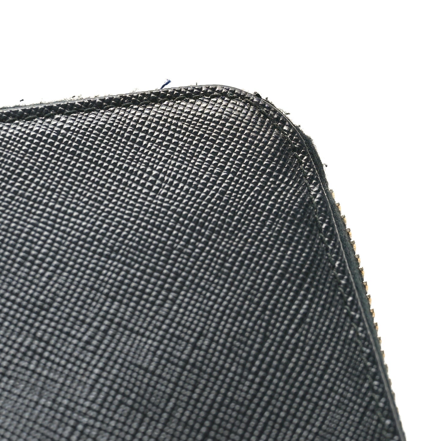 Saffiano Fiocco Bow Zip Around Wallet Black Black
