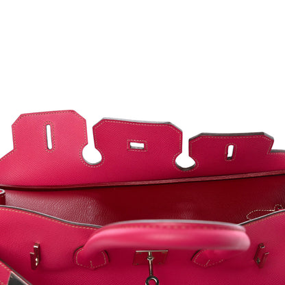 Hermes Epsom Candy Birkin 35 Rose Tyrien Rubis 17 of 32