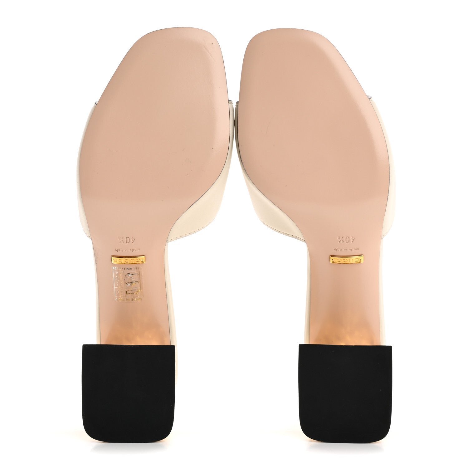 Gucci Cosmos Softy Calfskin Interlocking G Cut Out 55mm Slide Sandals 40.5 Mystic White 6 of 9