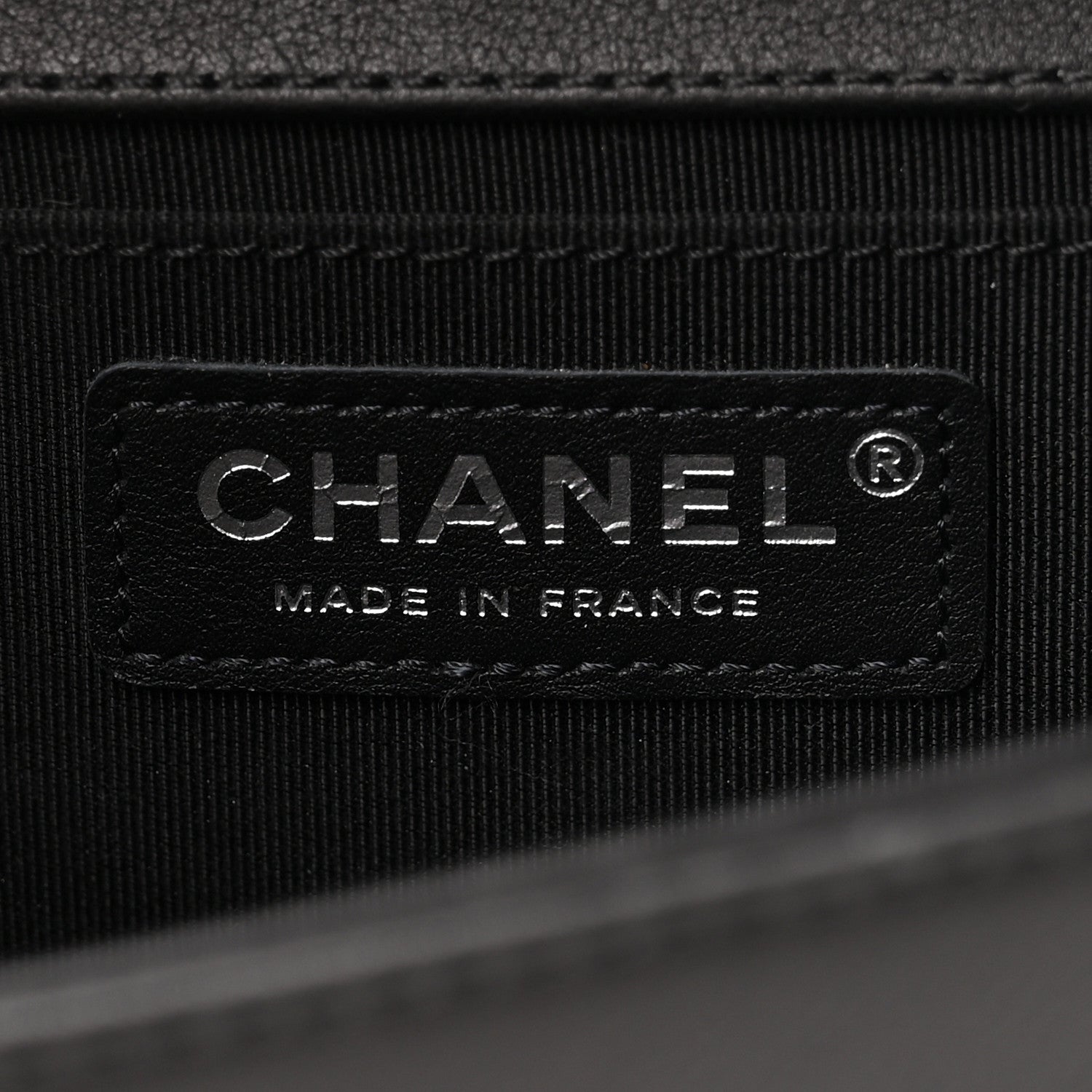 Chanel Lambskin Chevron Quilted Medium Boy Flap Black 7 of 11