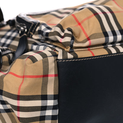 Burberry Canvas Vintage Check Large Rucksack Backpack Antique Yellow 5 of 8