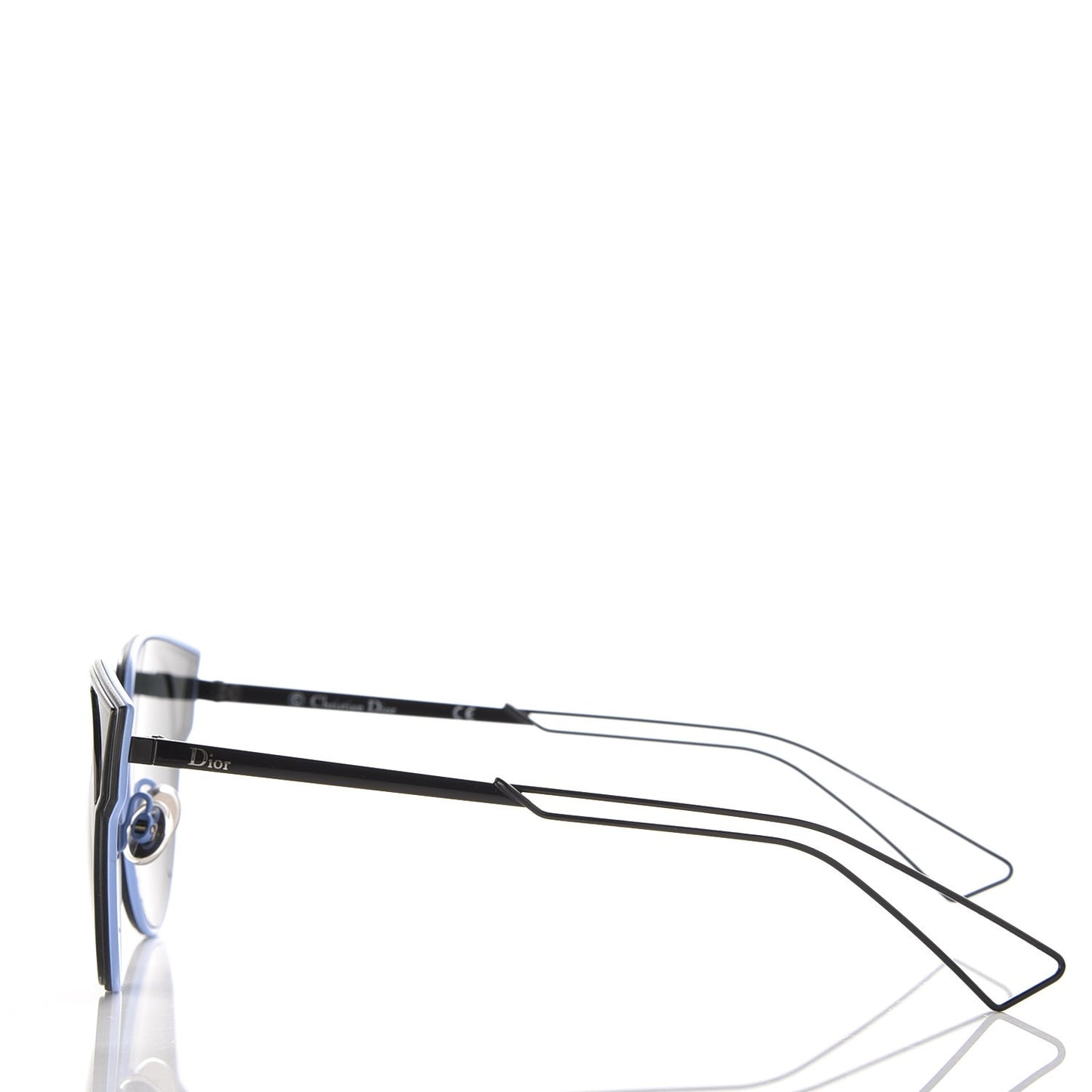 Sculpt Cat Eye Sunglasses Black Gray
