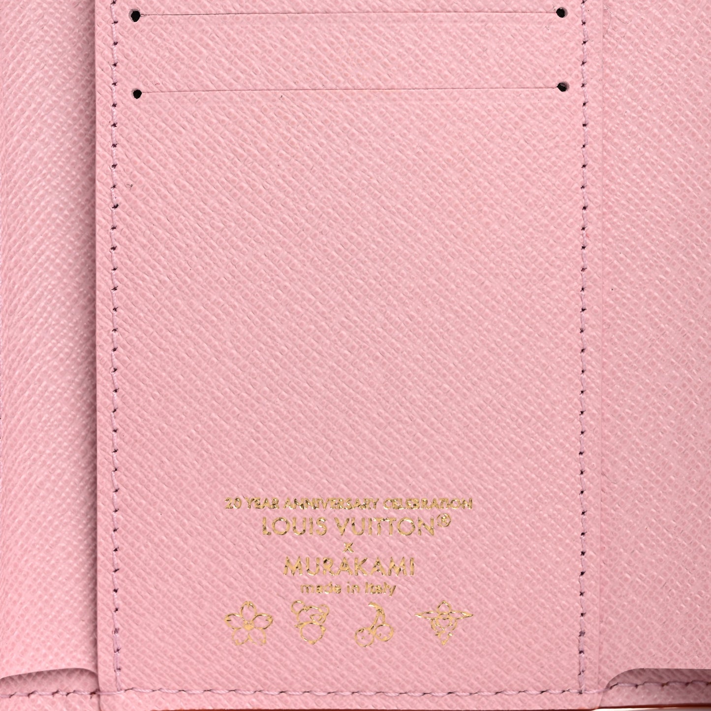 LV X TM Monogram Cherry Blossom Victorine Wallet Sakura Brown