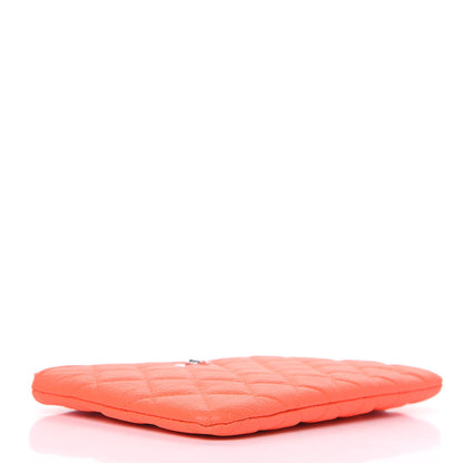 Chanel Goatskin Quilted Medium Reissue Cosmetic Case Orange 4 of 8