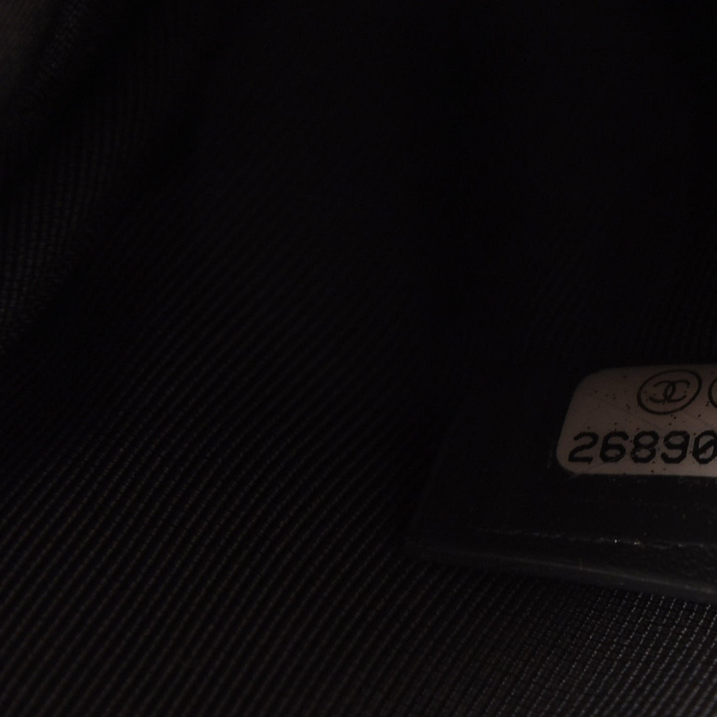 Iridescent Caviar Quilted Medium Boy Cosmetic Case Grey