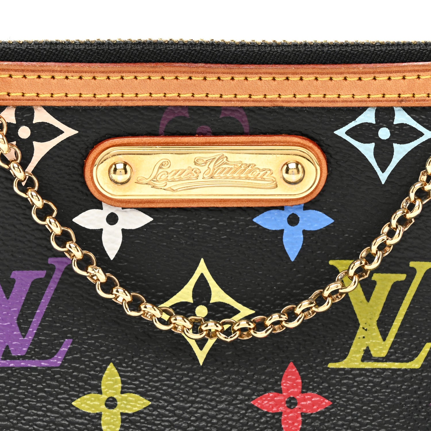 Louis Vuitton Monogram Multicolor Pochette Milla MM Black 7 of 9
