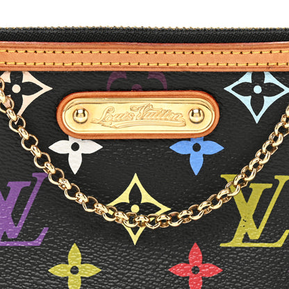 Louis Vuitton Monogram Multicolor Pochette Milla MM Black 7 of 9