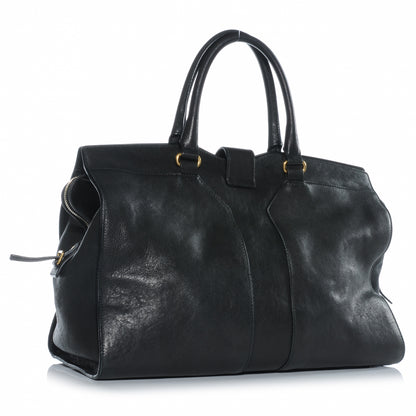 Saint Laurent Leather Large Cabas Chyc Black 3 of 7