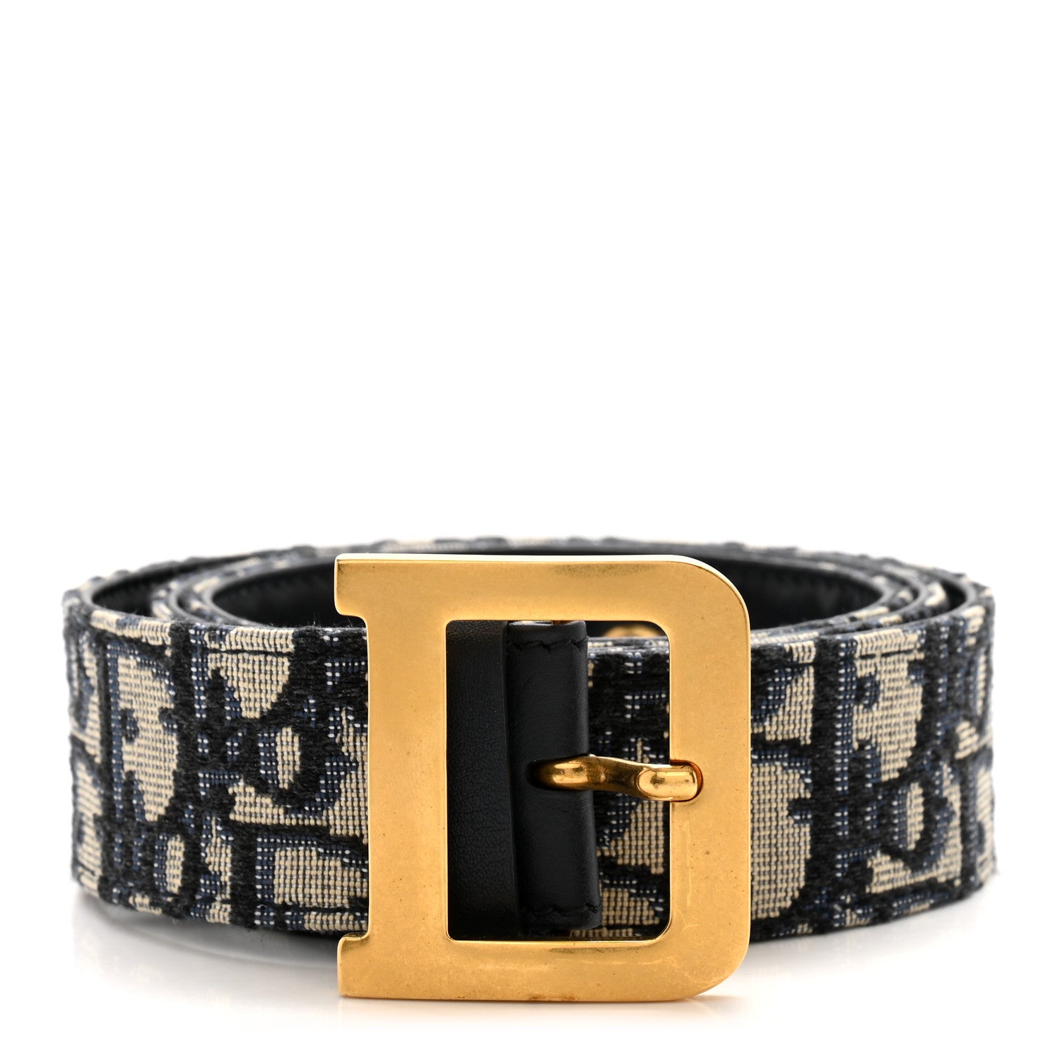 Christian Dior Oblique Diorquake Belt 80/32 Blue Multi 1 of 8