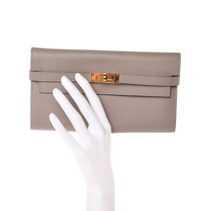 Hermes Epsom Kelly Longue Wallet Gris Asphalte 2 of 9