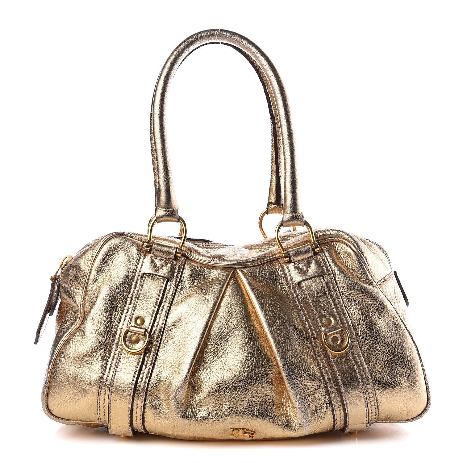 Burberry Metallic Calfskin Ashbury Gold 1 of 14