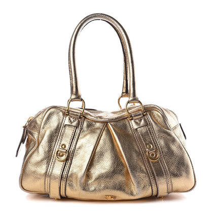 Burberry Metallic Calfskin Ashbury Gold 1 of 14