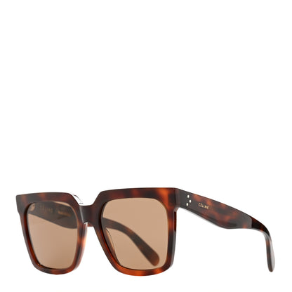 Celine Acetate Polarized Square Sunglasses CL 40055I Red Havana 1 of 6