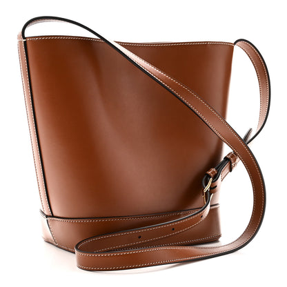 Celine Smooth Calfskin Small Cuir Triomphe Bucket Bag Tan 3 of 9