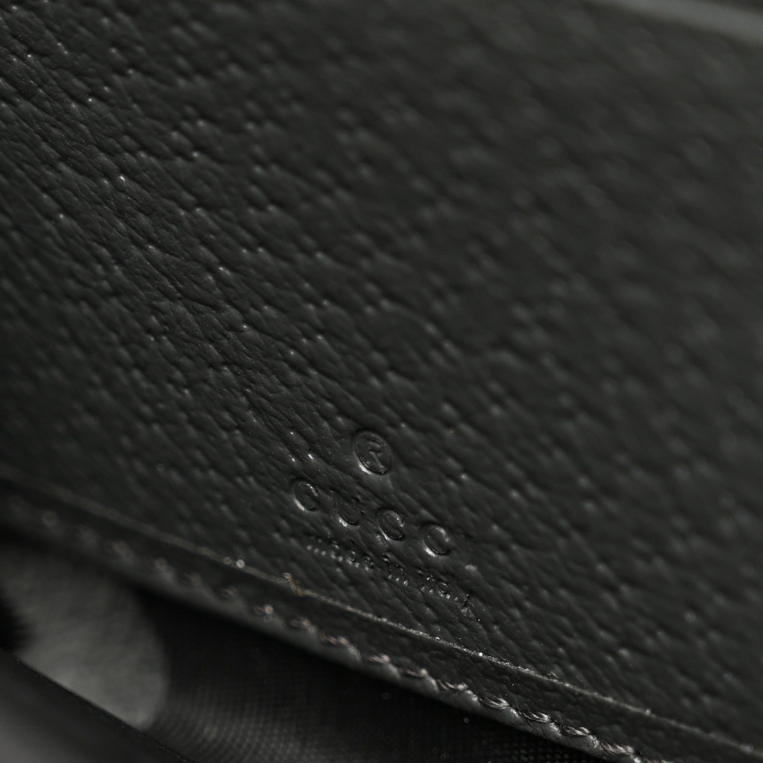 Gucci GG Supreme Monogram Textured Dollar Calfskin Ophidia Zip Around Wallet Grey Black Graphite Grey 6 of 9