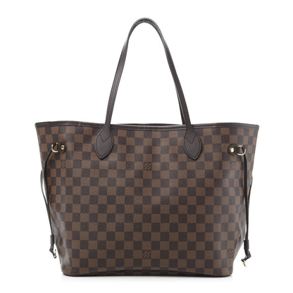 Louis Vuitton Damier Ebene Neo Neverfull MM Rose Ballerine 1 of 12