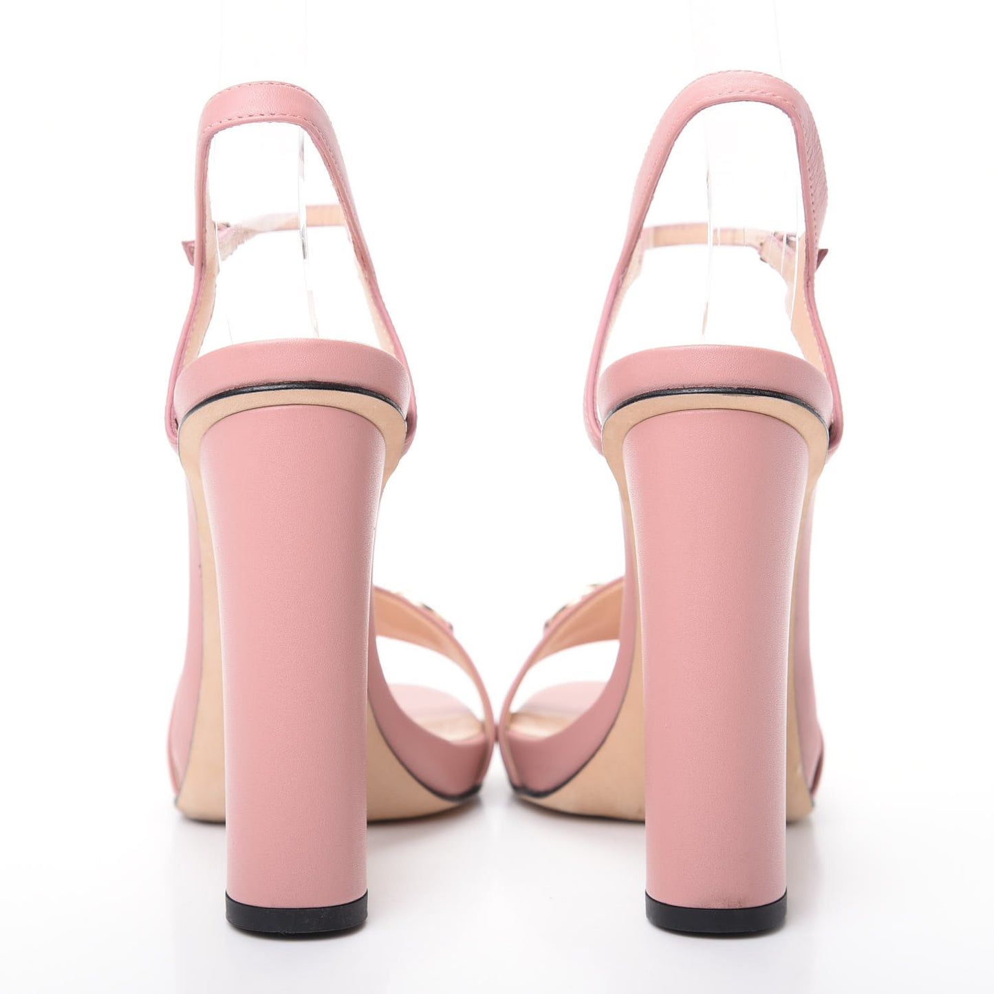 Calfskin Miro Soft Horsebit High Heel Sandals 38 Soft Pink