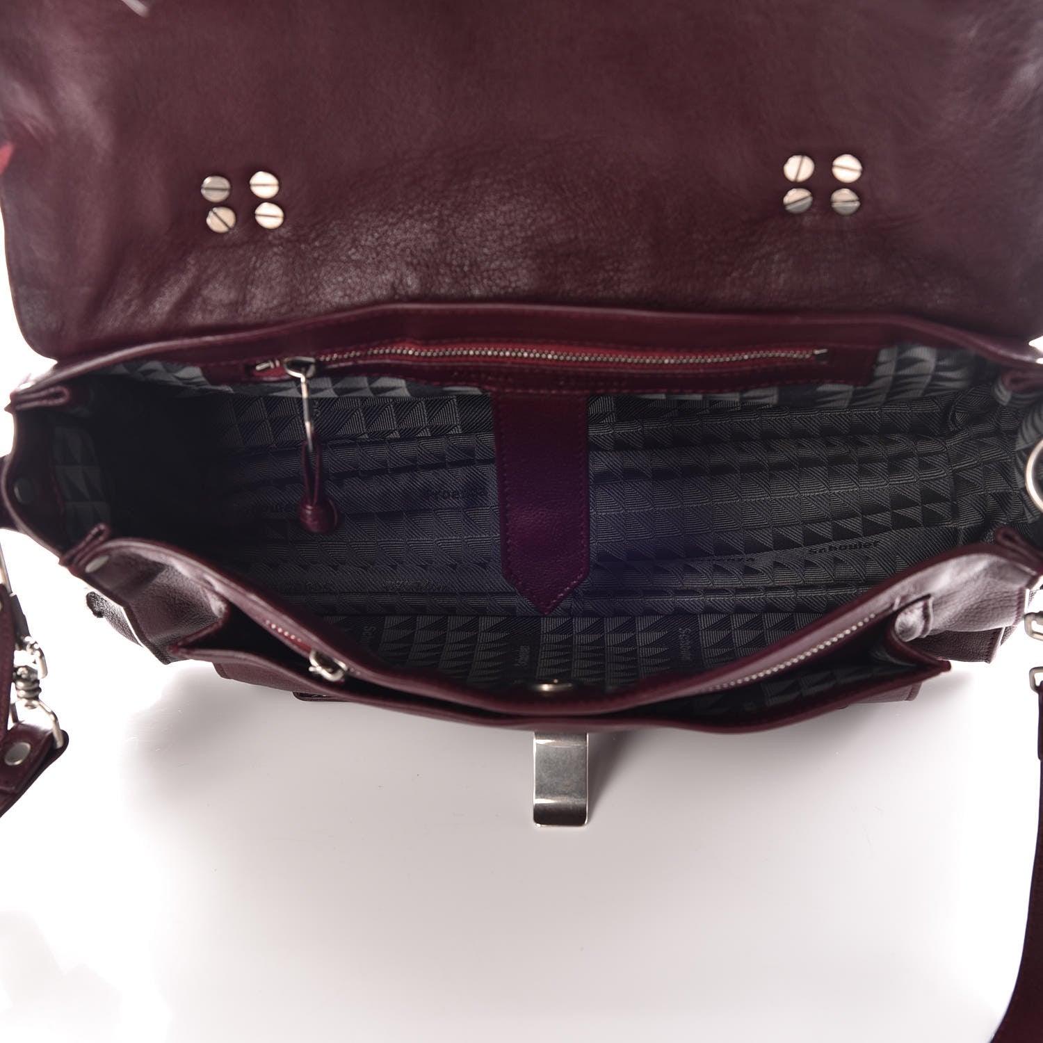 Proenza Schouler Lambskin Medium PS1 Satchel Oxblood 7 of 10
