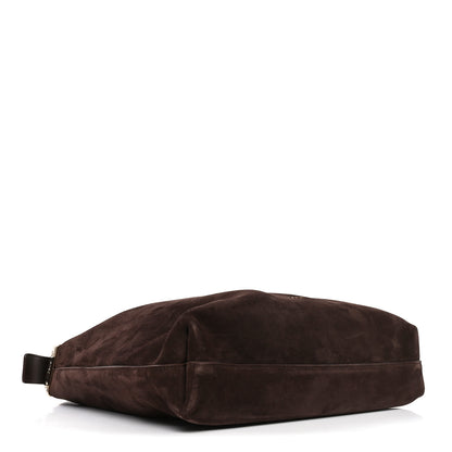 Christian Dior Suede Calfskin Medium Diorly Bag Chocolate 4 of 10