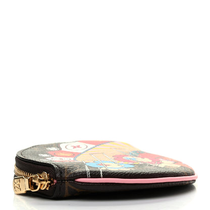 Louis Vuitton Monogram 2020 Christmas Animation Swing Ride Round Coin Purse Pink Poppy 4 of 8