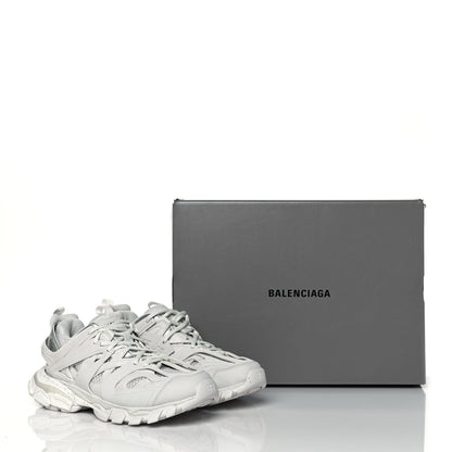 Balenciaga Rubber Mesh Fabric Monocolor Recycled Sole Womens Track Sneakers 38 White 9 of 9