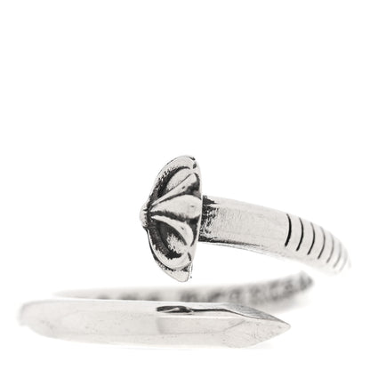 Chrome Hearts Sterling Silver Cross Ball Nail Ring 56 7.5 1 of 5
