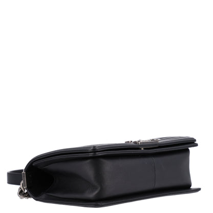 Chanel Lambskin Chevron Quilted Medium Boy Flap Black 4 of 10
