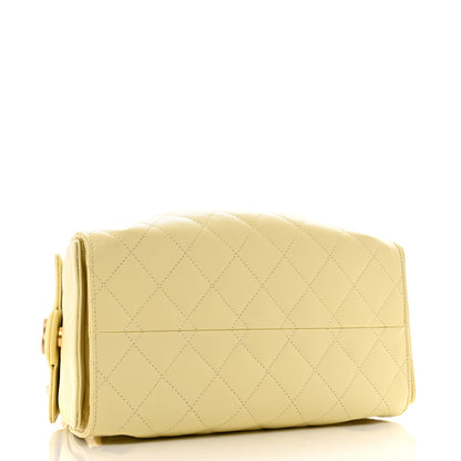 Chanel Caviar Quilted Small Chanel 25 Handbag Light Yellow 4 of 10