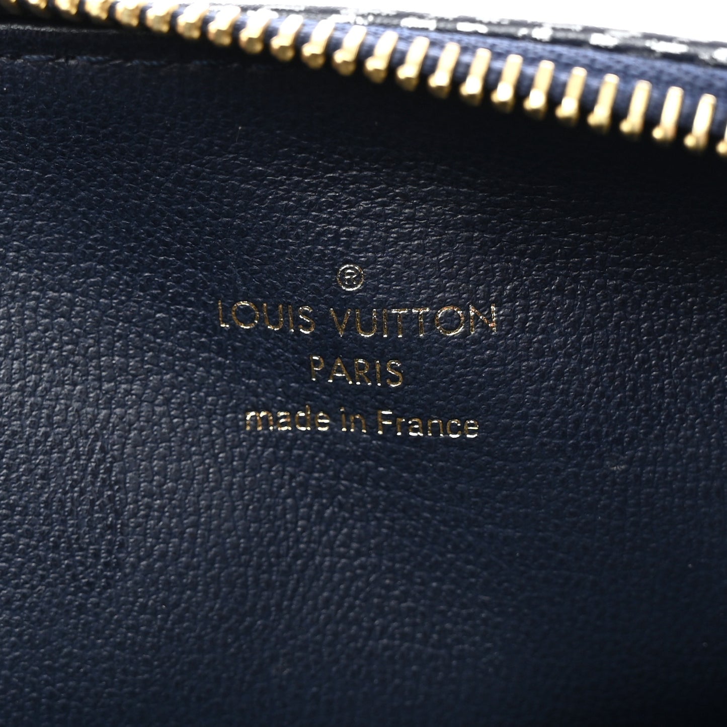 Lambskin Printed Monoglam Coussin PM Blue