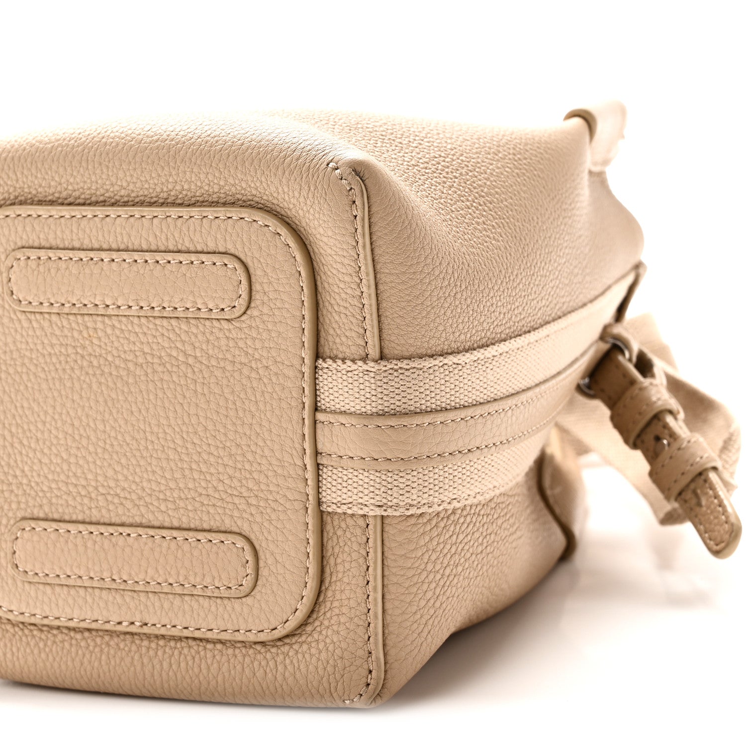 Loro Piana Grained Calfskin Micro Bale Bag Light Mastic 9 of 9