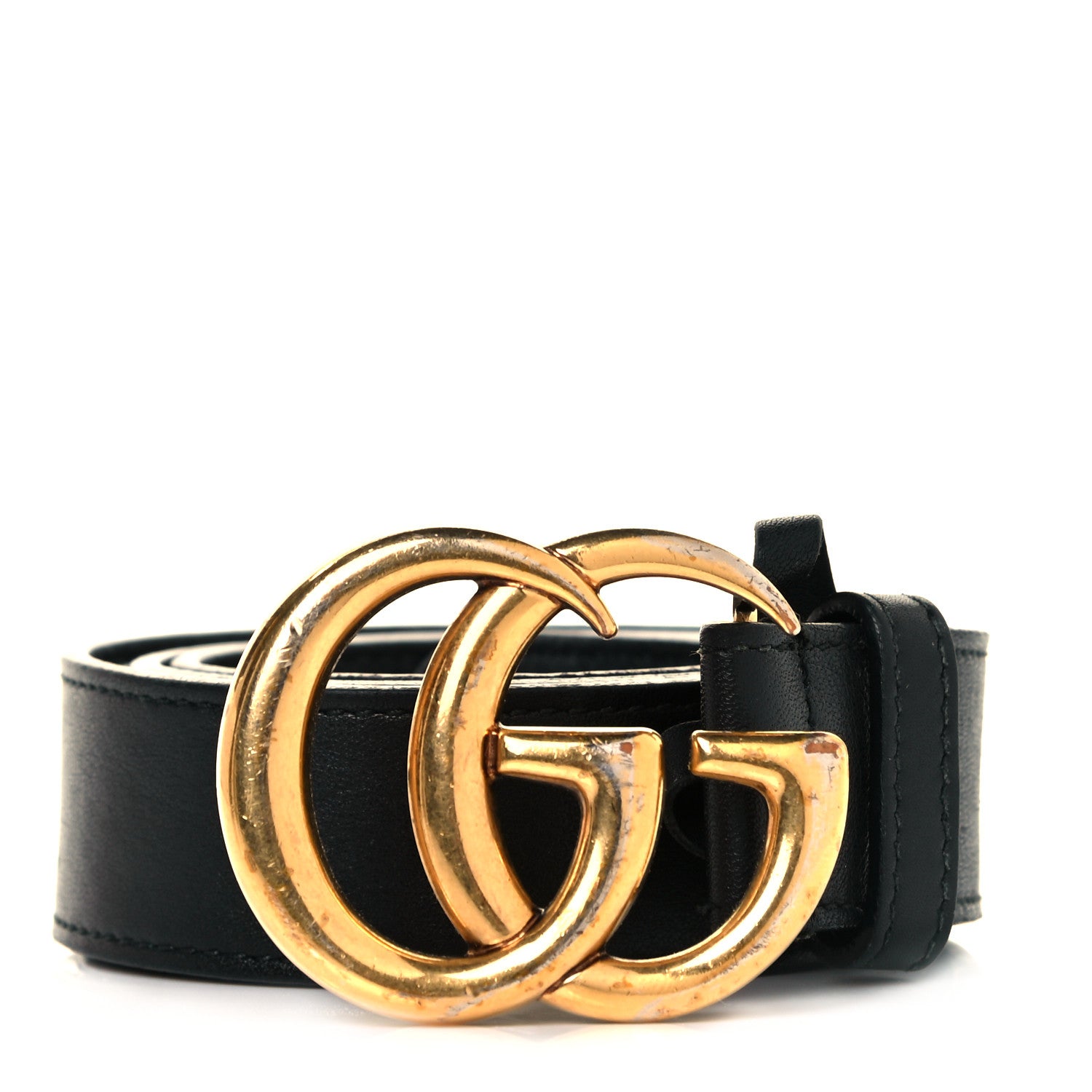 Gucci Calfskin Double G 30mm Belt 95 38 Black 1 of 4