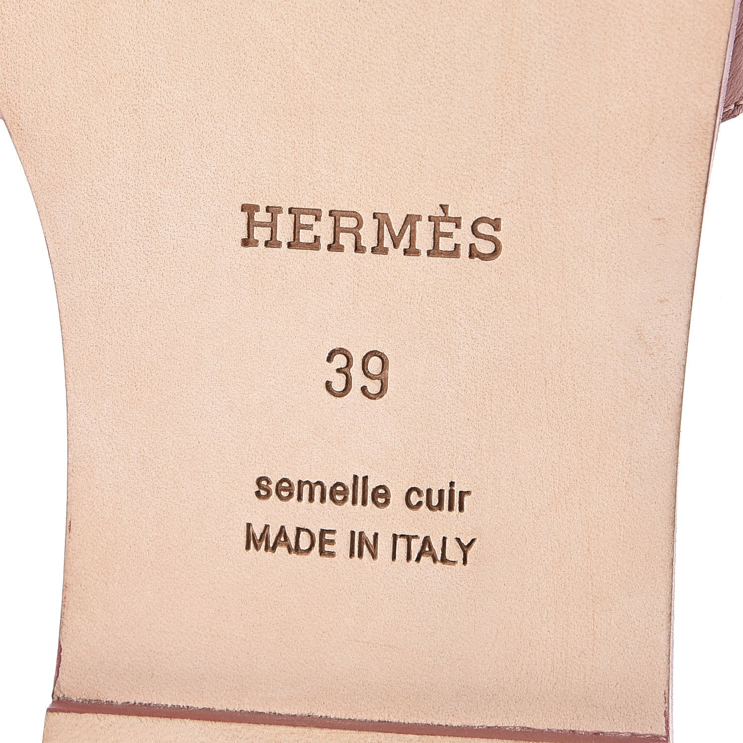 Hermes Ostrich Oran Sandals 39 Terre Cuite 7 of 7