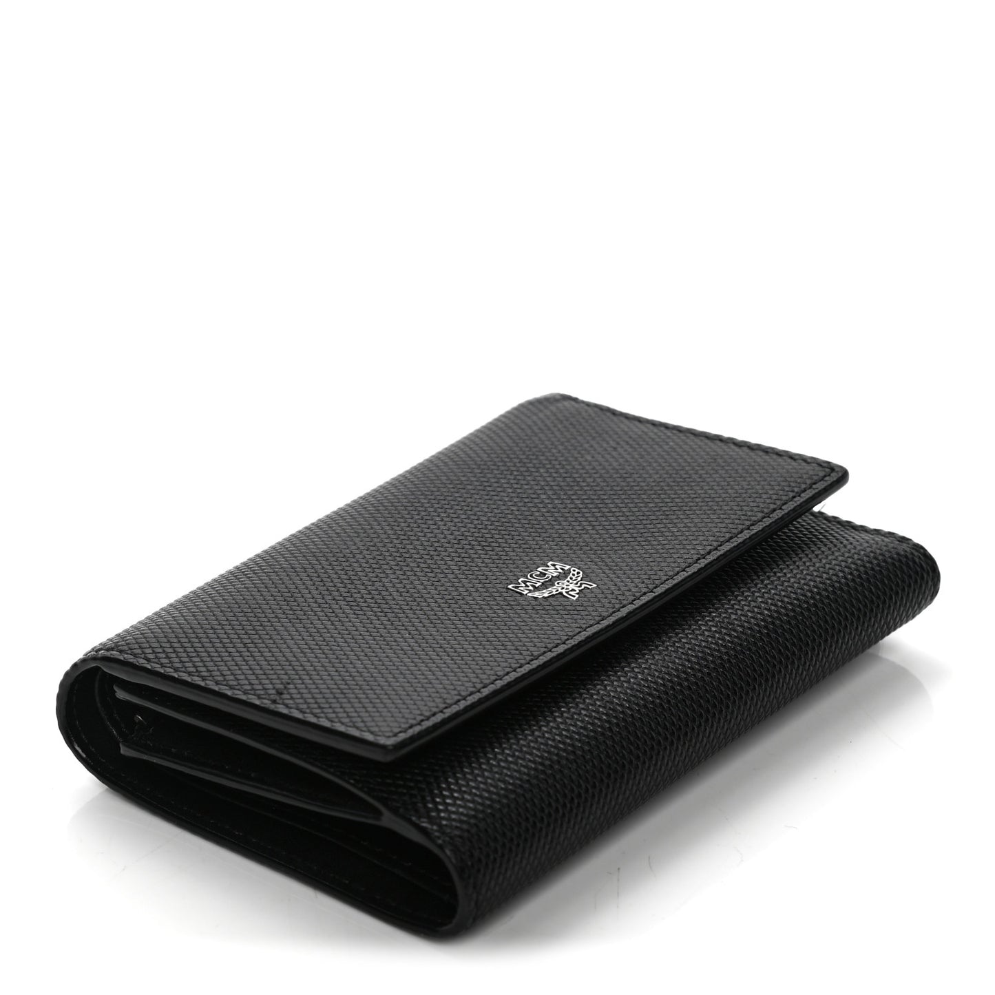 Saffiano Tri-Fold Wallet Black