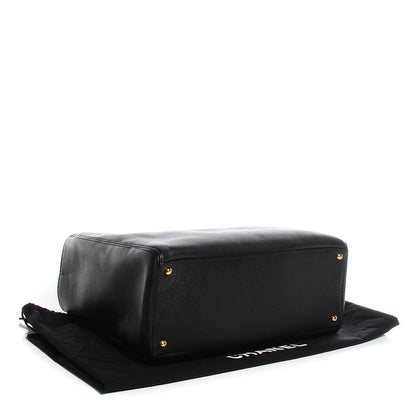 Chanel Calfskin Cerf Executive Shopper Tote Black 4 of 8