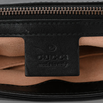 Gucci Calfskin Matelasse Medium GG Marmont Shoulder Bag Black 6 of 10