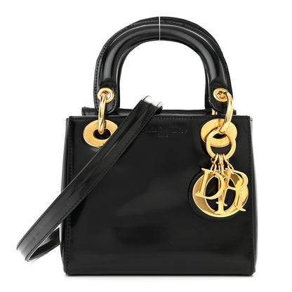 Christian Dior Glazed Calfskin Mini Lady Dior Black 1 of 14