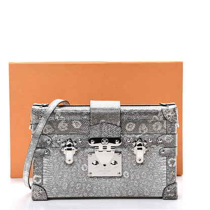 Louis Vuitton Lizard Petite Malle Silver 11 of 11