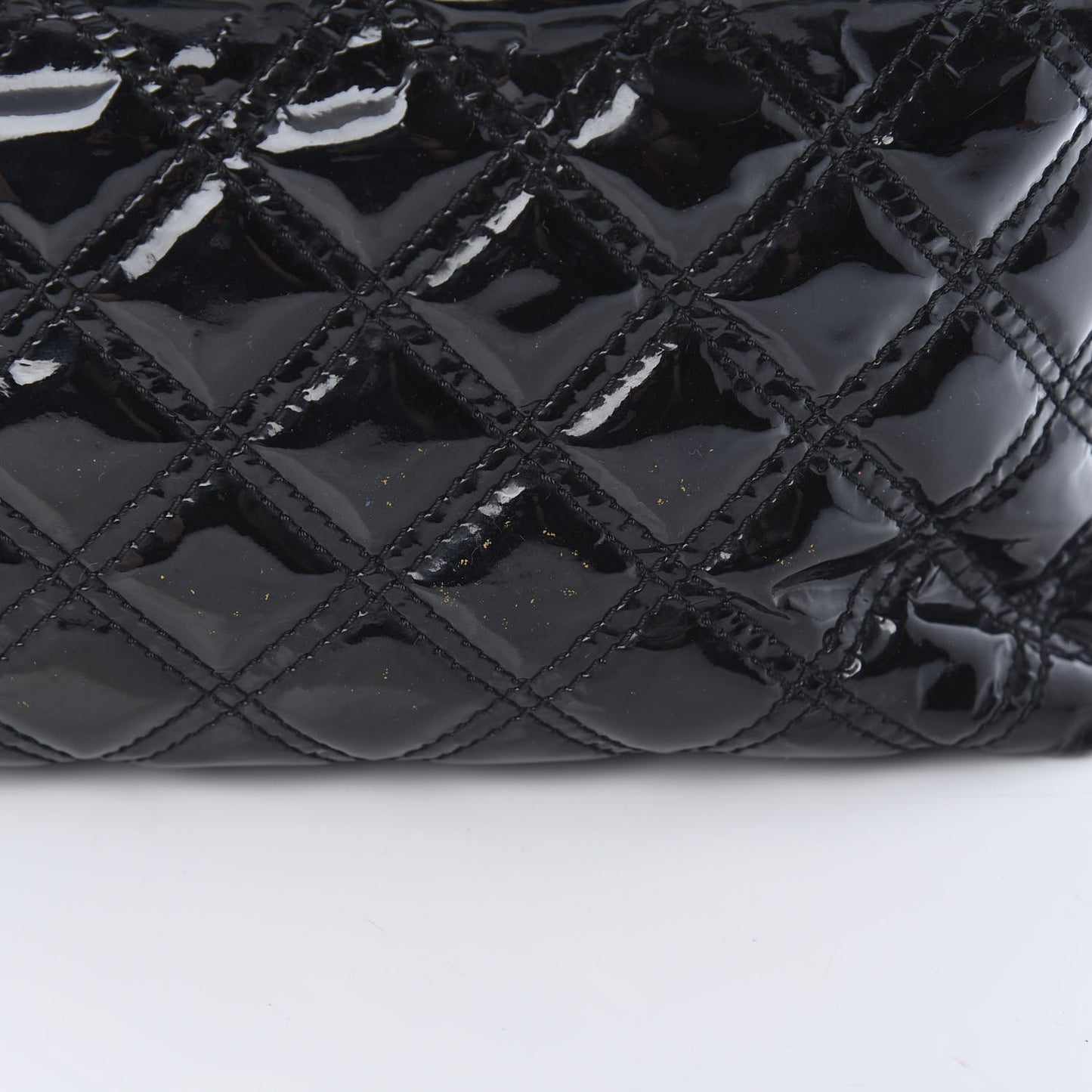 Patent Quilted The XL Single Flap Black