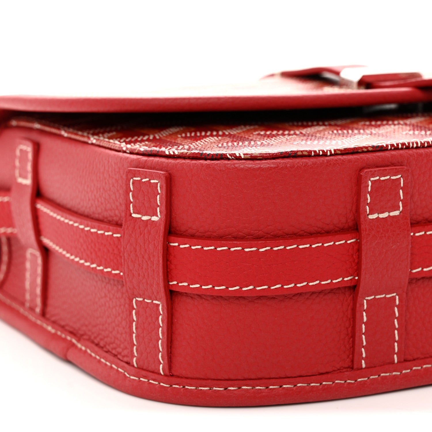 Goyard Goyardine Belvedere II PM Messenger Bag Red 8 of 9