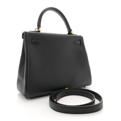 Hermes Togo Kelly Retourne 25 Black 3 of 11