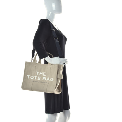 Marc Jacobs Cotton Canvas Medium The Traveler Tote Bag Beige 2 of 10