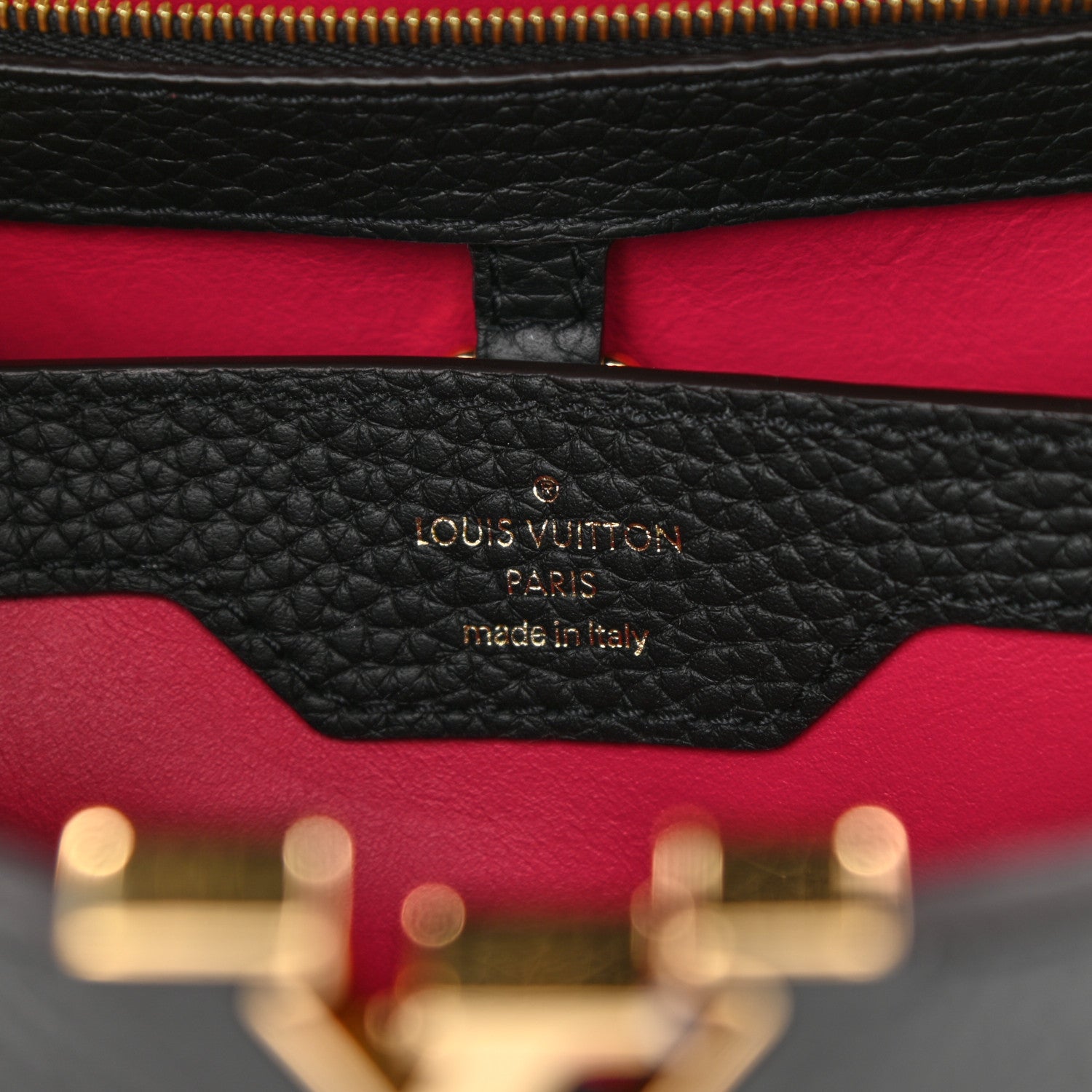 Louis Vuitton Taurillon Capucines BB Black 6 of 7