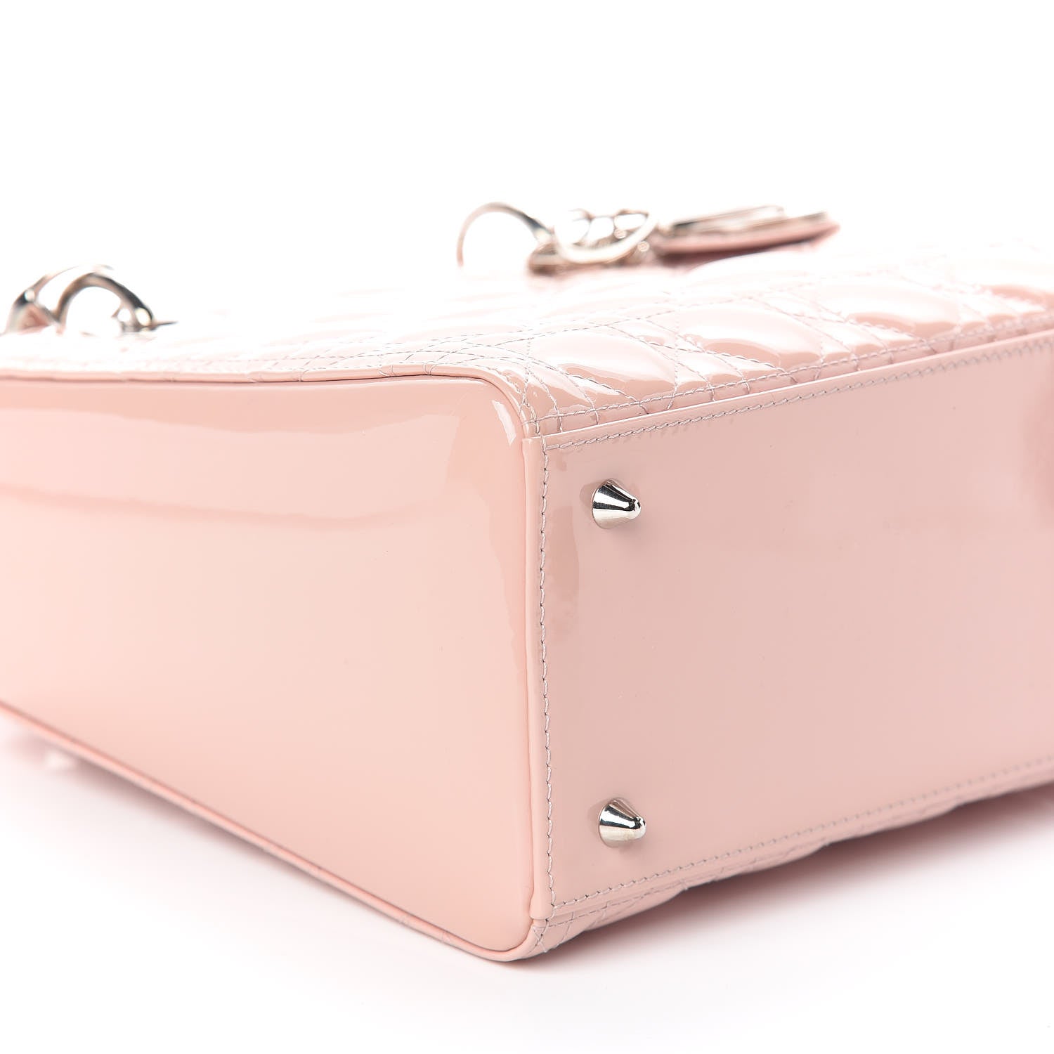 Christian Dior Patent Cannage Medium Lady Dior Rose Clair 8 of 10