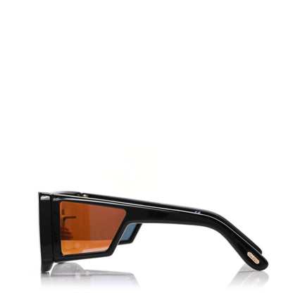 Tom Ford Square Atticus Sunglasses TF710 Black Gold 3 of 8